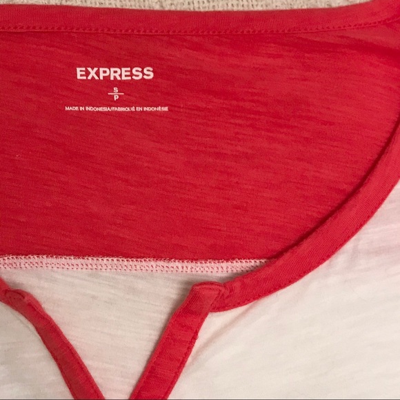 Limited Express Colorblock S/S Pocket Tee/Top Sm - Picture 4 of 4